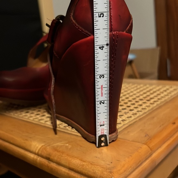 Red Mary Jane, Korkease wedges - Picture 5 of 5